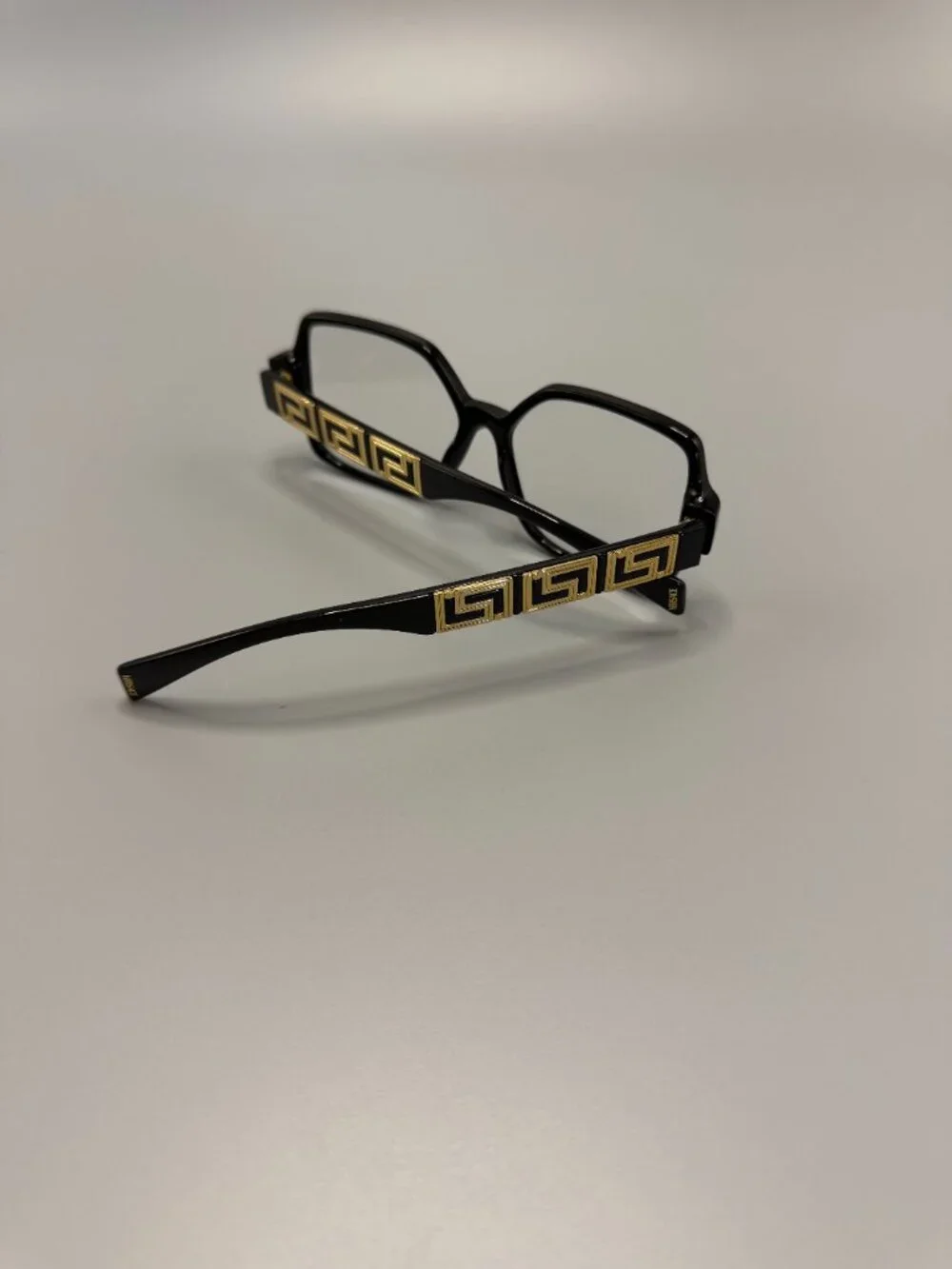 Versace VE3337 GB1 Black Gold Eyeglass Frames 53-15-140 New Demo